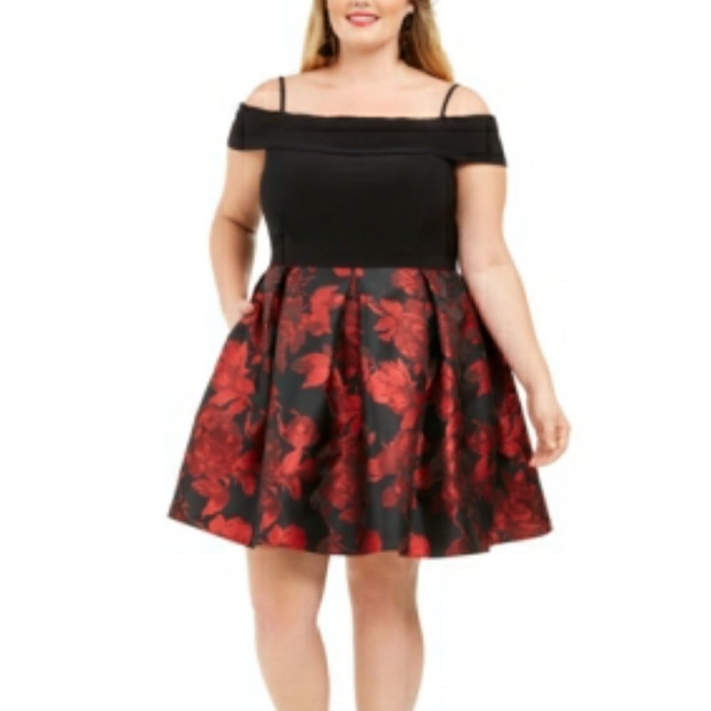 Morgan & Co. Trendy Off-The-Shoulder Dress